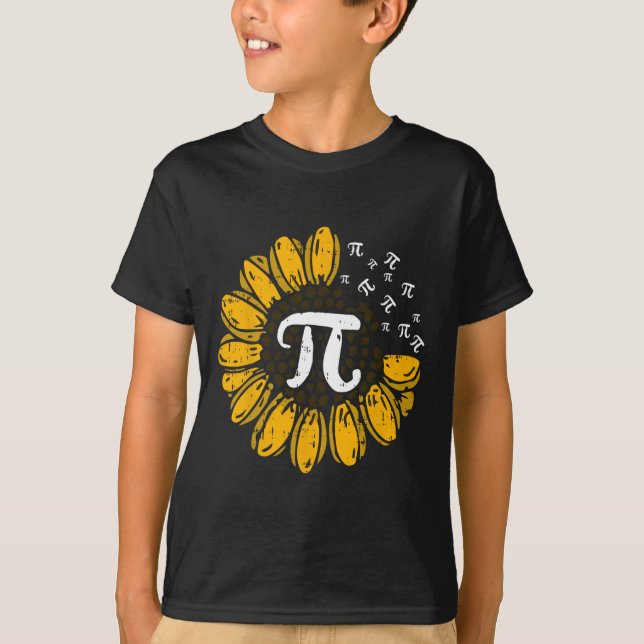 Sol-blommans Pi Day Coola Math Symbols Teacher Stu T Shirt (Framsida)