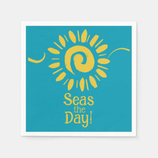 Sol Blue Gult Beach House Seas Day Cocktail Pappersservett