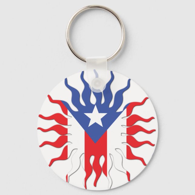 Sol Boricua Keychain Nyckelring (Framsida)