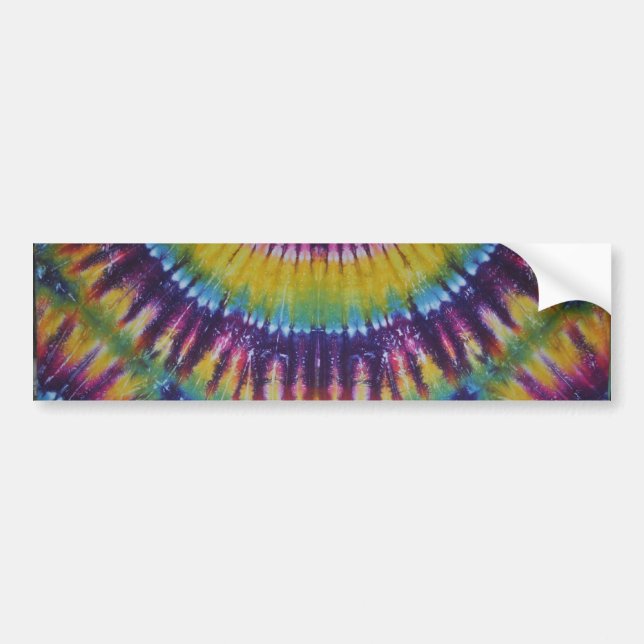 Sol Burst Tie Dye Bildekal (Framsidan)