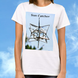 Sol Catcher Himlar Blue Modern Geometric Chic T Shirt