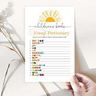 Sol childrens bokar emoji pictionary-spel
