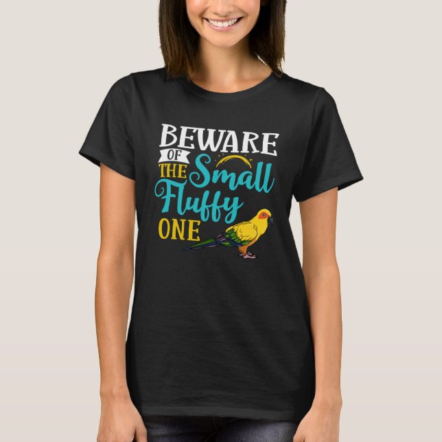 Sol Conure Fågel Parakit Bur Mat Papegoja T Shirt (Framsida)