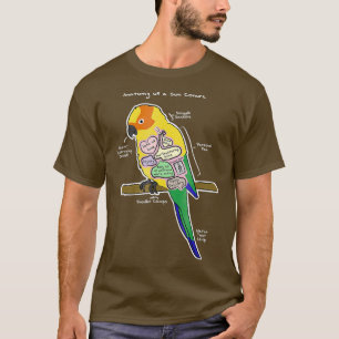 Sol Conure Funny Parrot - Anatomi a Sol T Shirt