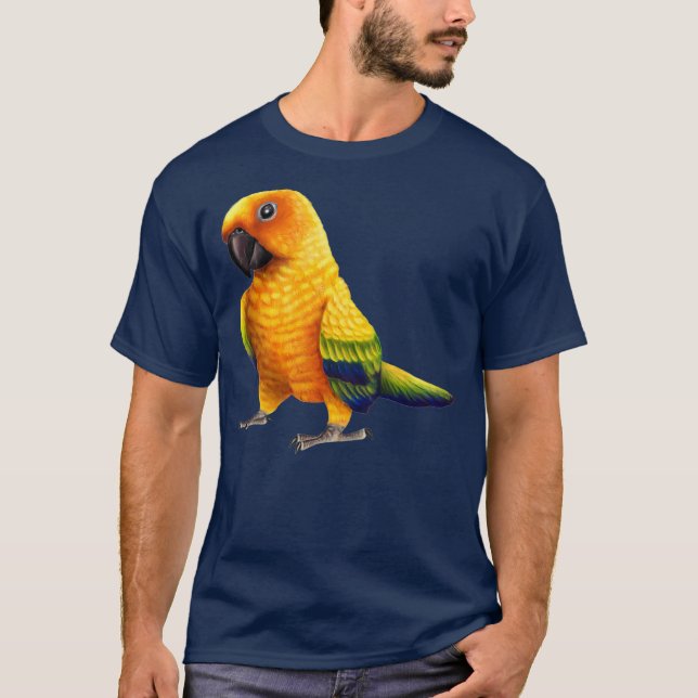 Sol Conure gullparro T Shirt (Framsida)