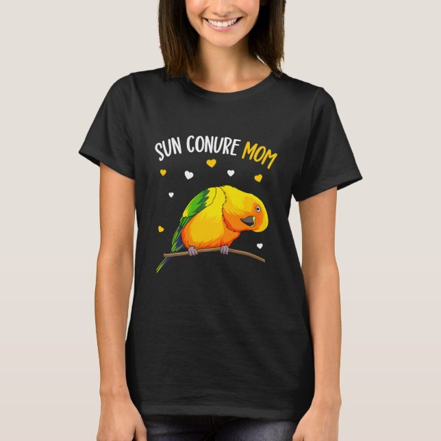 Sol Conure Mamma Funny Parrot Bird Älskare Women  T Shirt (Framsida)