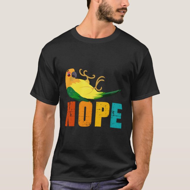 Sol Conure Parrot Sol Conure Mamma Pappa Sol Conur T Shirt (Framsida)