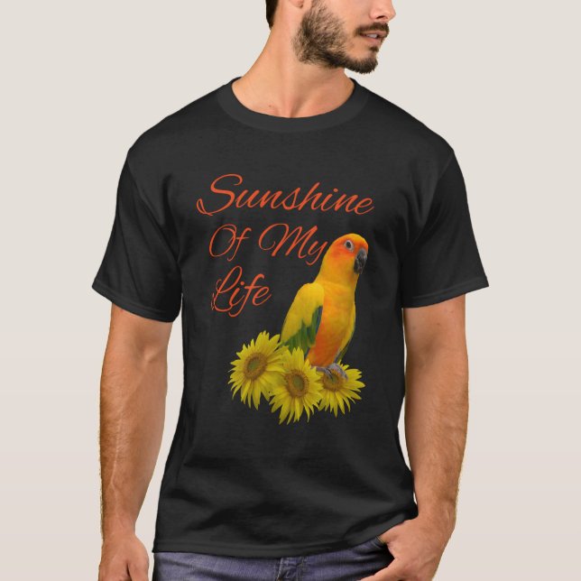 Sol Conure Parrot Sunshine Sunsphere T Shirt (Framsida)