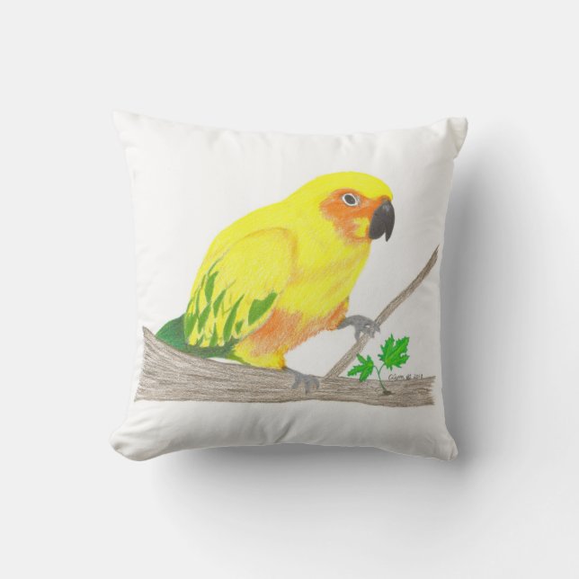 Sol Conure Pillow Kudde (Framsida)