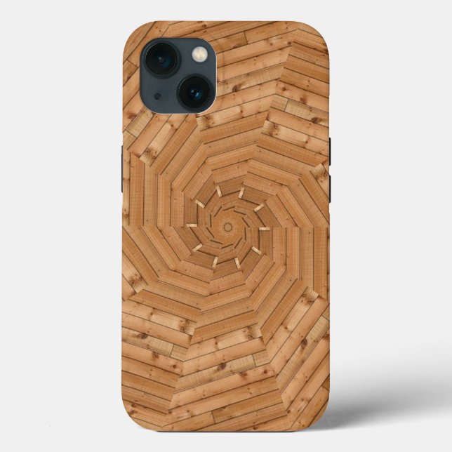Sol Deck - Wooden Swirl Mosaic Fodral-Mate iPhone  (Baksida)