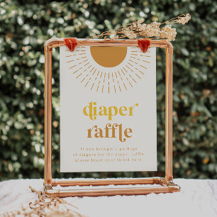 Sol Diaper Raffle-skylt   Babyskor