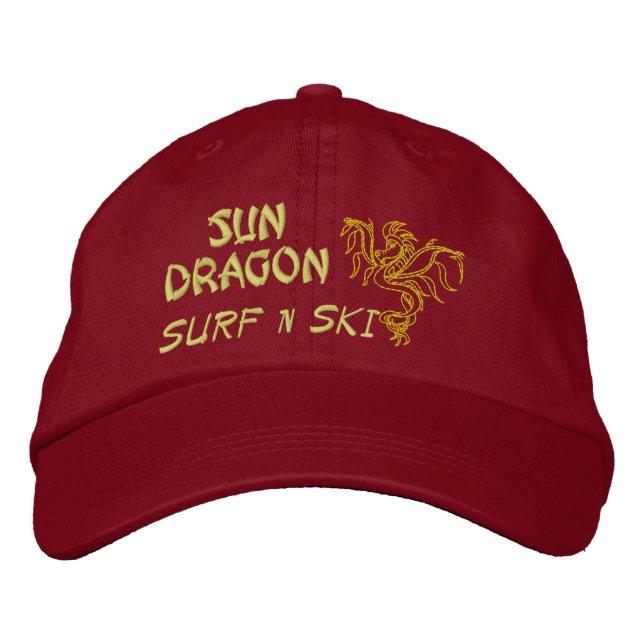 Sol Dragon Surfa n ski Hat Broderad Keps (Framsida)