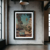 Sol-Drenched Backe: A Vintage California Street