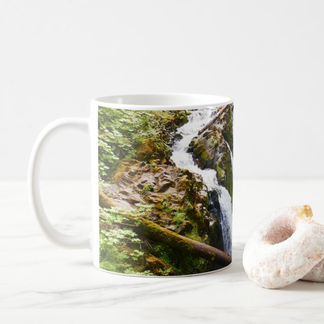 Sol Duc Falls I vid Olympic National Park Kaffemugg (Med munk)