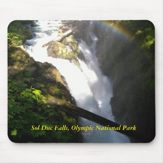 Sol Duc Falls Mouse Pad Musmatta (Framsidan)