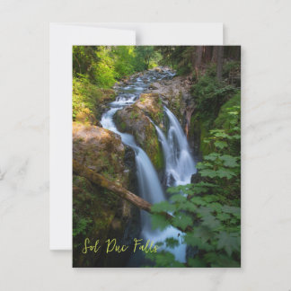 Sol Duc Falls Olympic National Park Washington Vykort