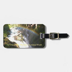 Sol Duc Falls Olympic National Square Tile Bagagebricka