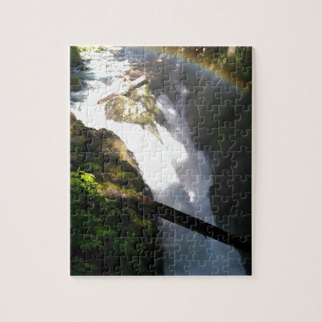 Sol Duc Falls Olympic National Square Tile Pussel (Vertikal)
