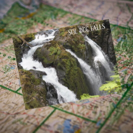 Sol Duc Falls, Washington Travel Photo Vykort