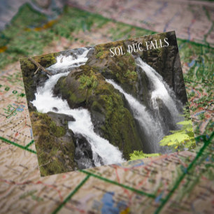 Sol Duc Falls, Washington Travel Photo Vykort