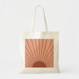 Sol Earth Tones Sunrise Brown Rust Retro Sunshine Tygkasse