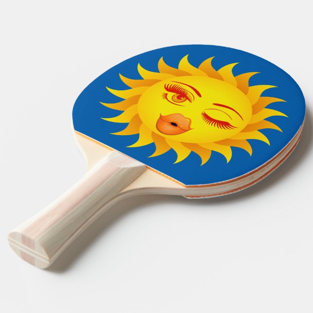 Sol emoji pingisracket (Frontvinkel)