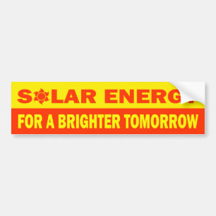 Sol- energi för ett ljusare i morgon bildekal