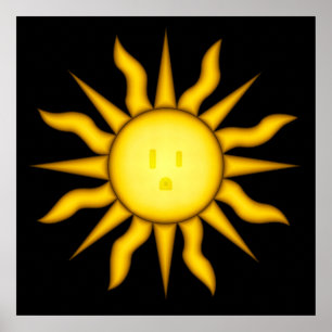 Sol- energiaffisch poster