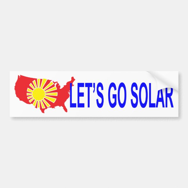 Sol- energiUnited States bildekal (Framsidan)