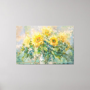 *~* Sol Flowers TV2 Vas Stretched Kanvastryck