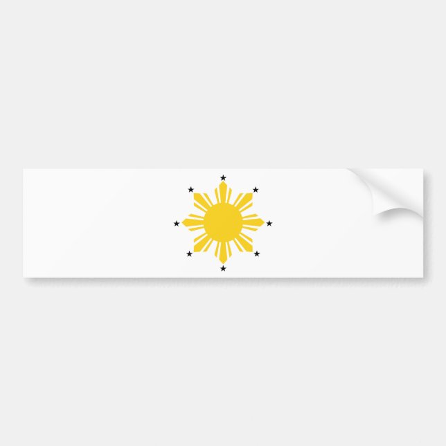 Sol för sol | PI för Philippines sol | filippinsk Bildekal (Framsidan)