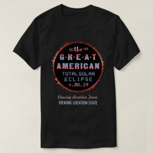 Sol- förmörkelse Augusti 21 2017 för underbar Tee Shirt