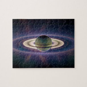 Sol- förmörkelse av Saturn från det Cassini Pussel