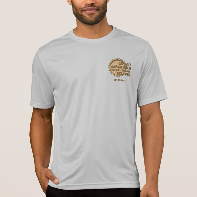 Sol- förmörkelse för underbar amerikanslutsumma - t shirt (Framsida)