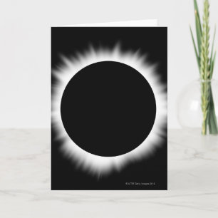 Sol- förmörkelse med kran kort