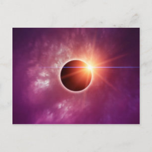 Sol- förmörkelse vykort