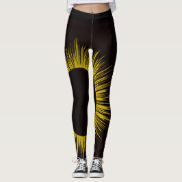 Sol- förmörkelsedamasker leggings