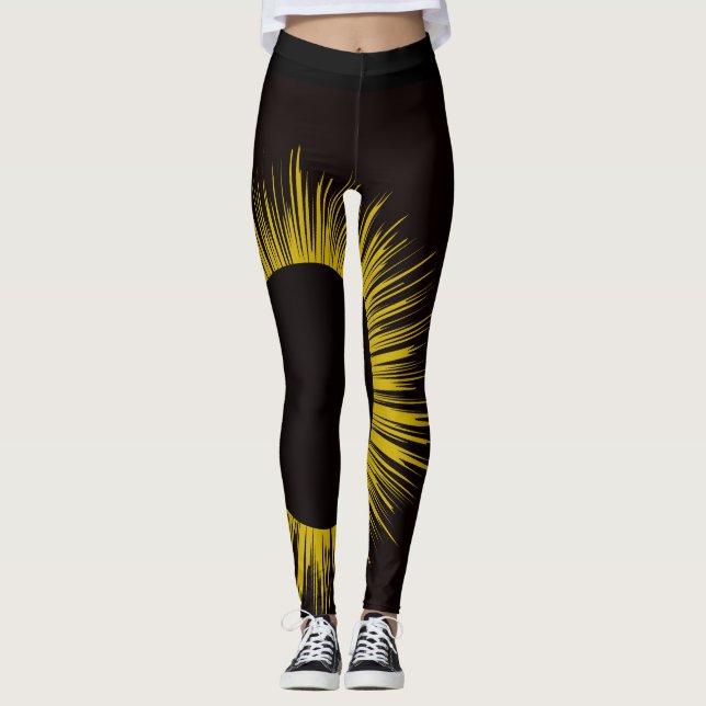 Sol- förmörkelsedamasker leggings (Framsida)