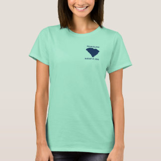 Sol- förmörkelseutslagsplats t shirt