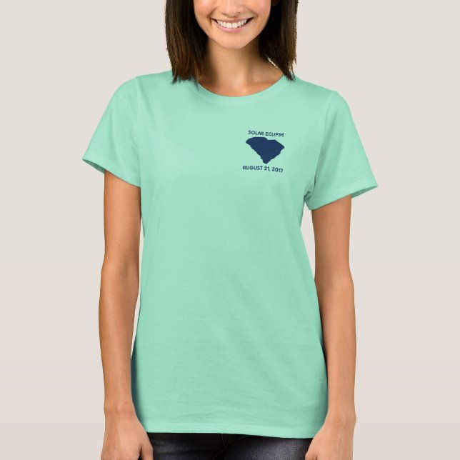 Sol- förmörkelseutslagsplats t shirt (Framsida)