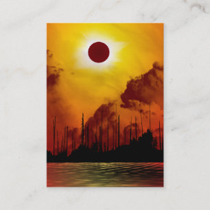 Sol- förmörkelsevisitkort visitkort