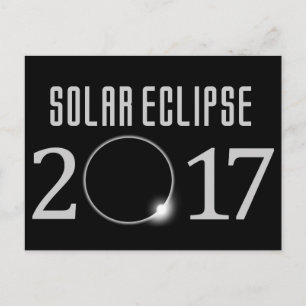 Sol- förmörkelsevykort 2017 vykort
