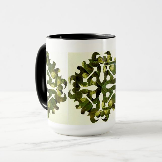 Sol Fragment abstrakt geometrisk Mugg (Framsida vänster)