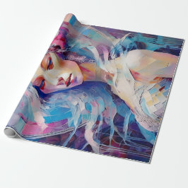 Sol från en ängel, pastellkollage för Papper kolla Presentpapper