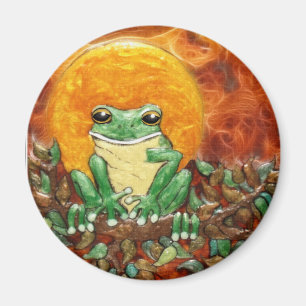 Sol Frog Träd-Frog Art Magnet