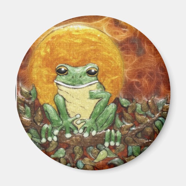 Sol Frog Träd-Frog Art Magnet (Framsidan)