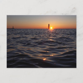 Sol går ner i Frankfort Vykort