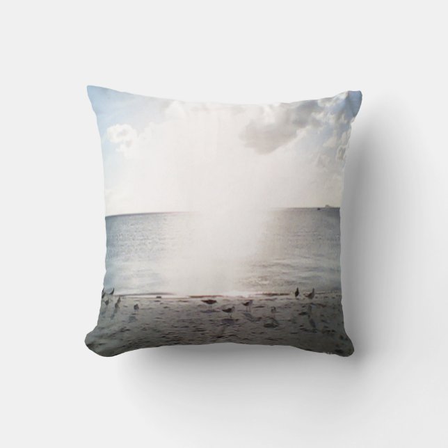 Sol gloria vid stranden kudde (Framsida)