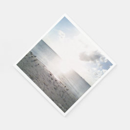 Sol gloria vid stranden pappersservett