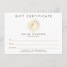 Sol Goddess Girl Logotyp Spray Tanning Gift Card